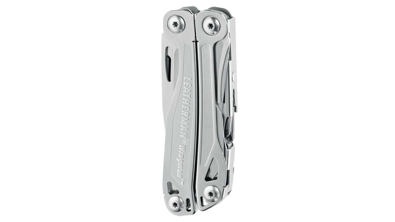 The Leatherman Wingman features tools that are accessible while the tool is in its folded or closed position, mimicking the functionality of a pocket knife.