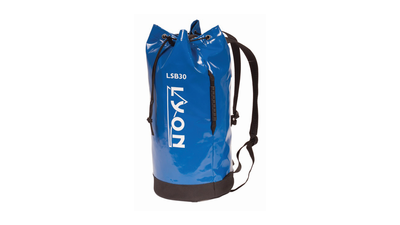 Lyon 30L/120m Rope Sack, shown in blue