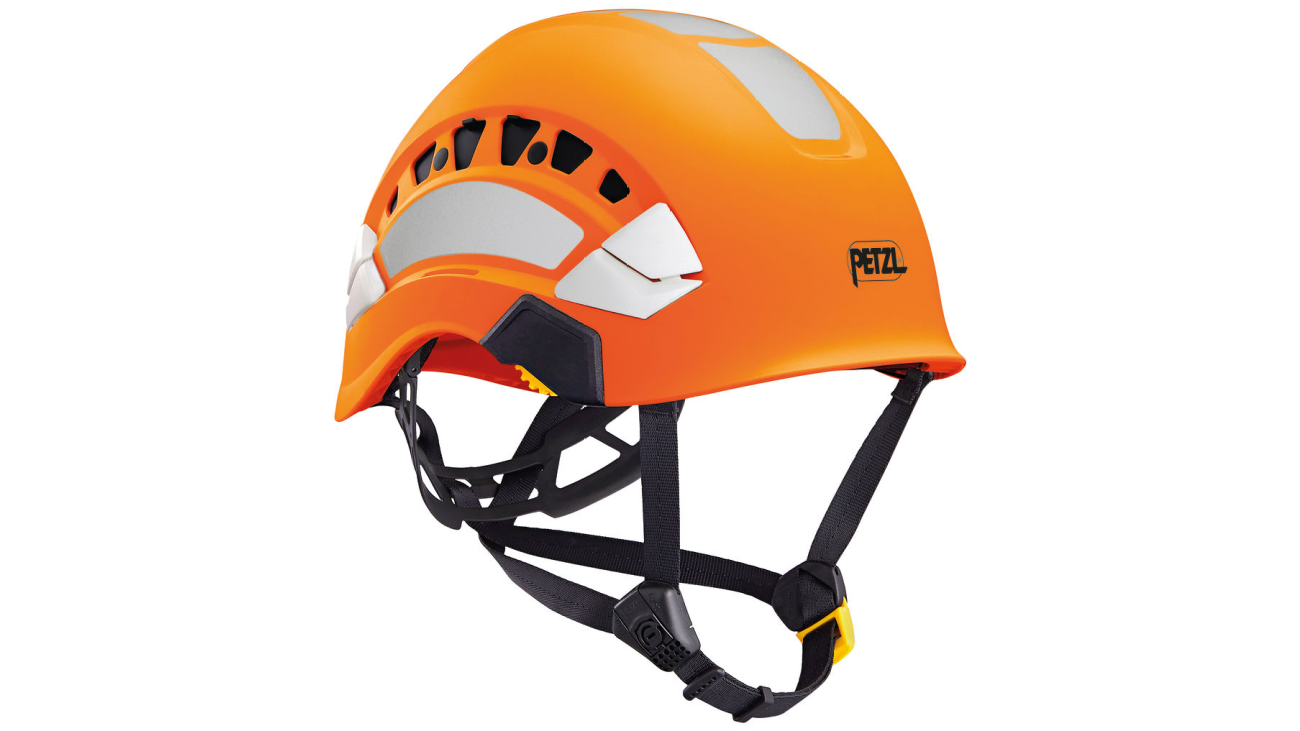 Petzl VERTEX VENT HI-VIZ ventilated high-visibility helmet, orange