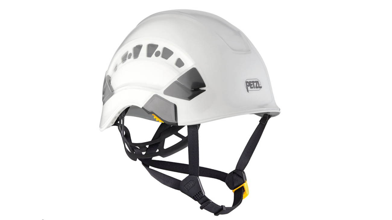 Protector shown installed on Petzl VERTEX helmet