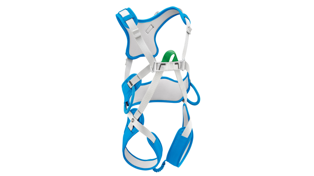 Petzl OUISTITI full body kids harness (showing front).