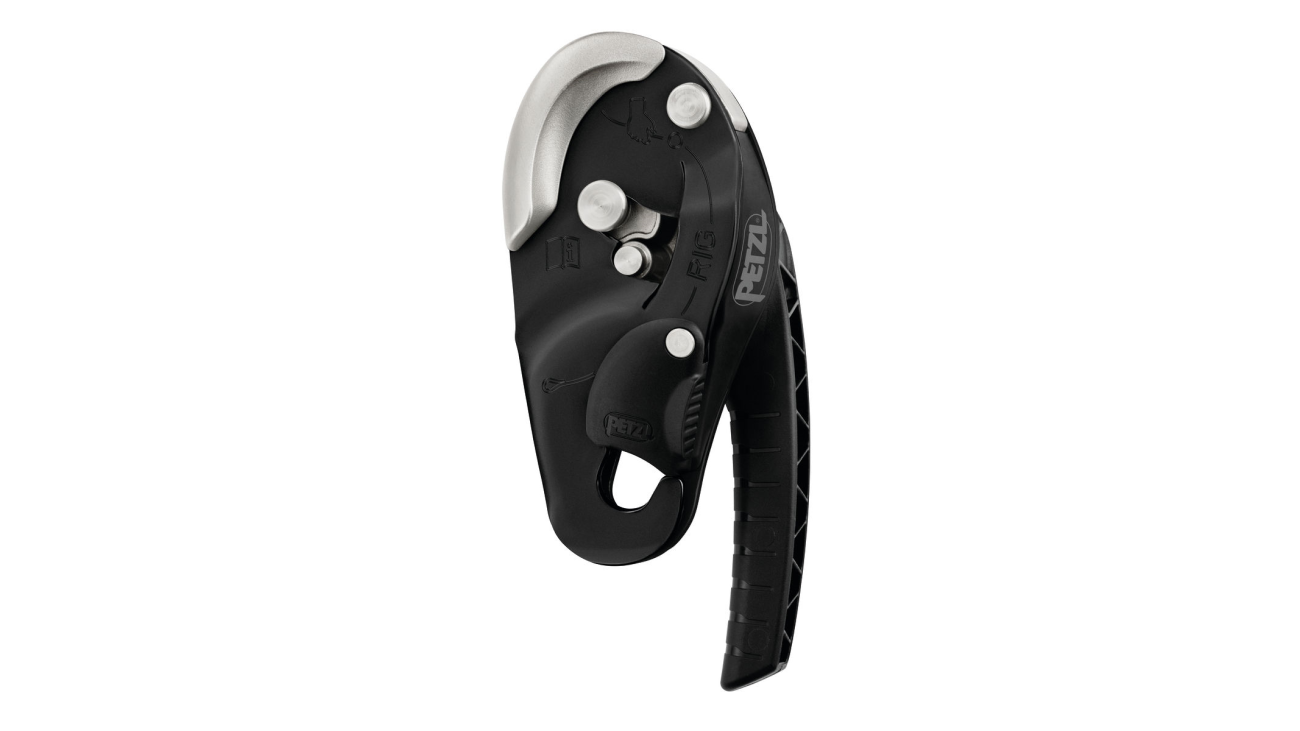 Petzl RIG compact self-braking descender, black