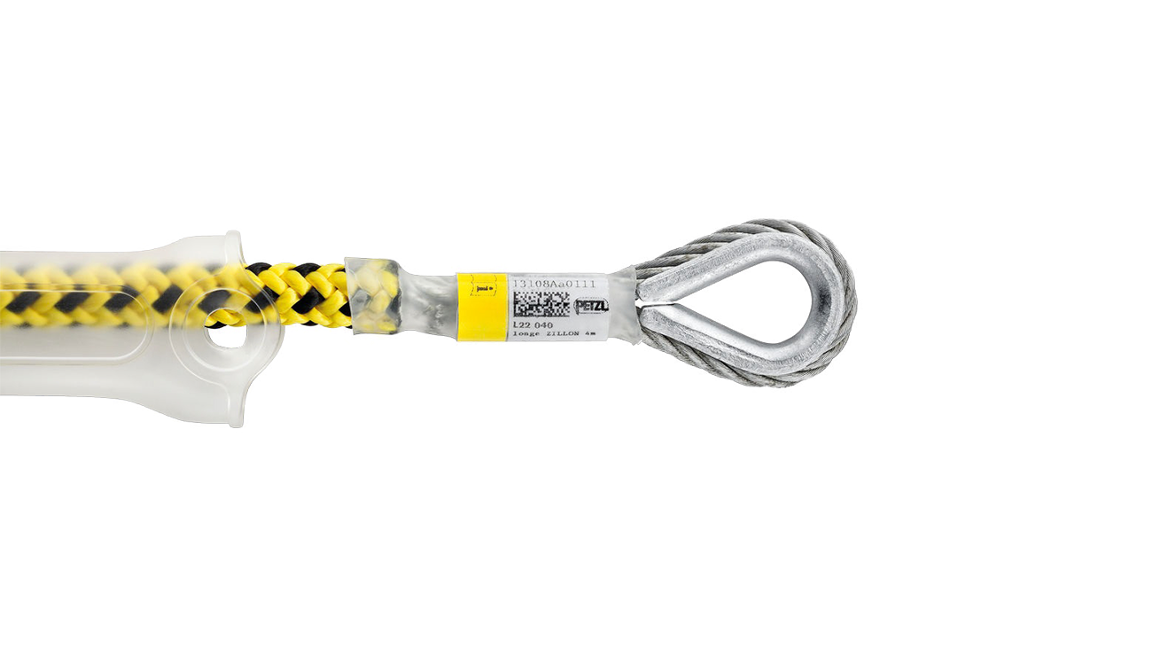 Petzl MICROFLIP Positioning Lanyard, End Termination Detail