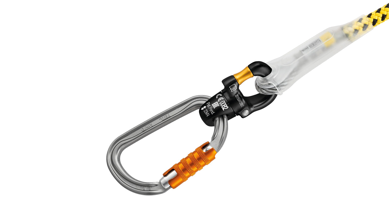 Petzl MICROFLIP Positioning Lanyard, Using MICRO SWIVEL