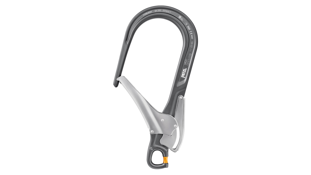 Petzl MGO OPEN 110mm auto-locking directional connector