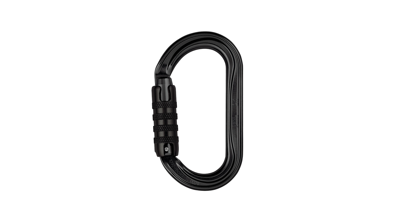 Petzl OK Triact-lock Alloy Karabiner, Black