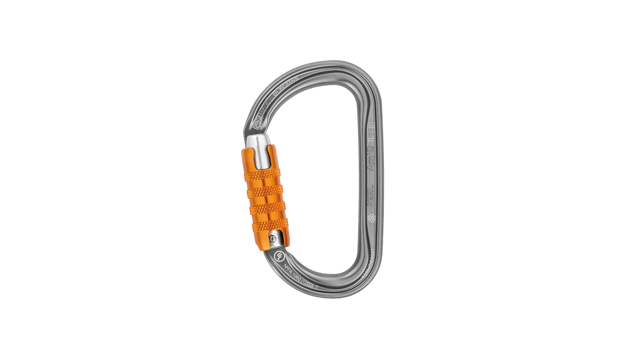 Petzl Am'D Triact-lock Alloy Karabiner, Grey