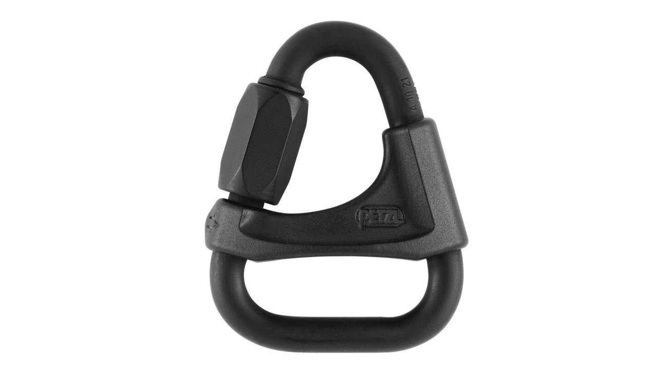 Petzl DELTA Triangular PPE Connector, Black