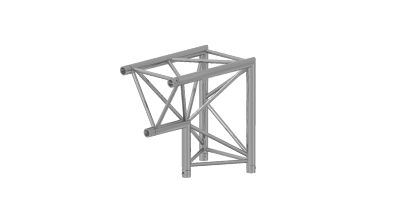 Prolyte Triangular 40 Series 2-Way Corner Apex Down, 90 Degree