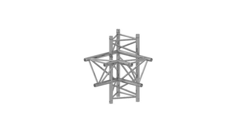 Prolyte Triangular 40 Series 4-way Corner, Right (Apex Down)