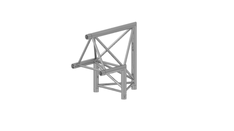 Prolyte Triangular 30 Series 2-Way Corner Apex Up, 90 Degree