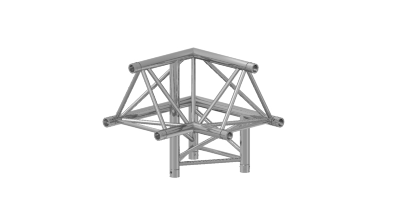 Prolyte Triangular 30 Series 3-way Corner, Right (Apex Up)