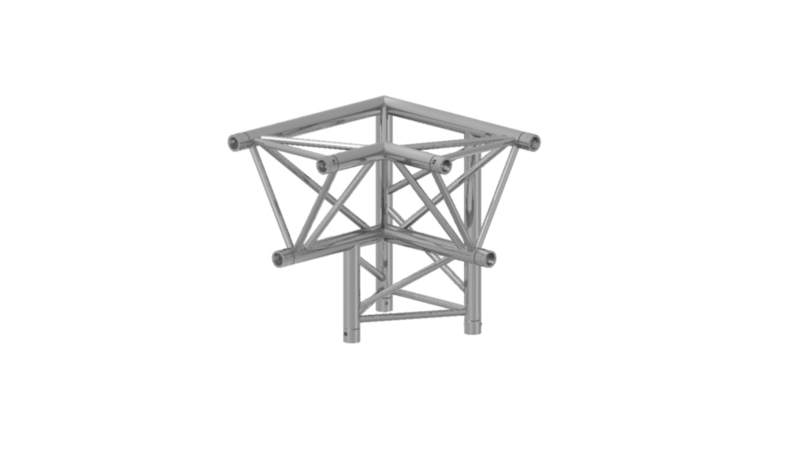 Prolyte Triangular 30 Series 3-way Corner, Right (Apex Down)