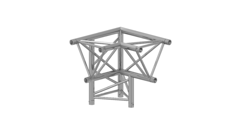 Prolyte Triangular 30 Series 3-way Corner, Left (Apex Down)