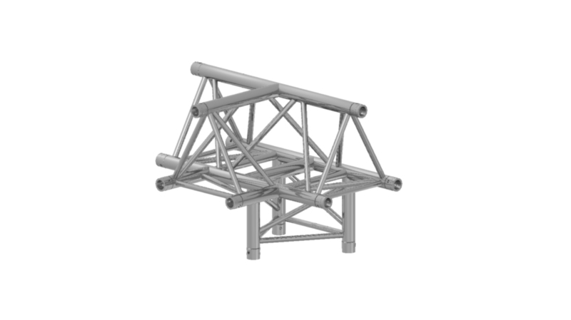 Prolyte Triangular 30 Series 4-way Corner, T-joint (Apex Up)