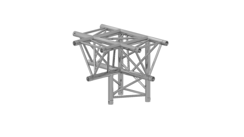 Prolyte Triangular 30 Series 4-way Corner, T-joint (Apex Down)