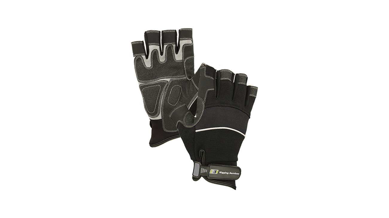 RS Noir Fingerless Black Gloves