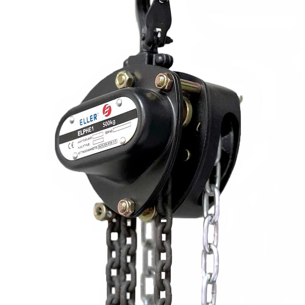 Eller PHE1 Manual Chain Hoist, Three-quarter View