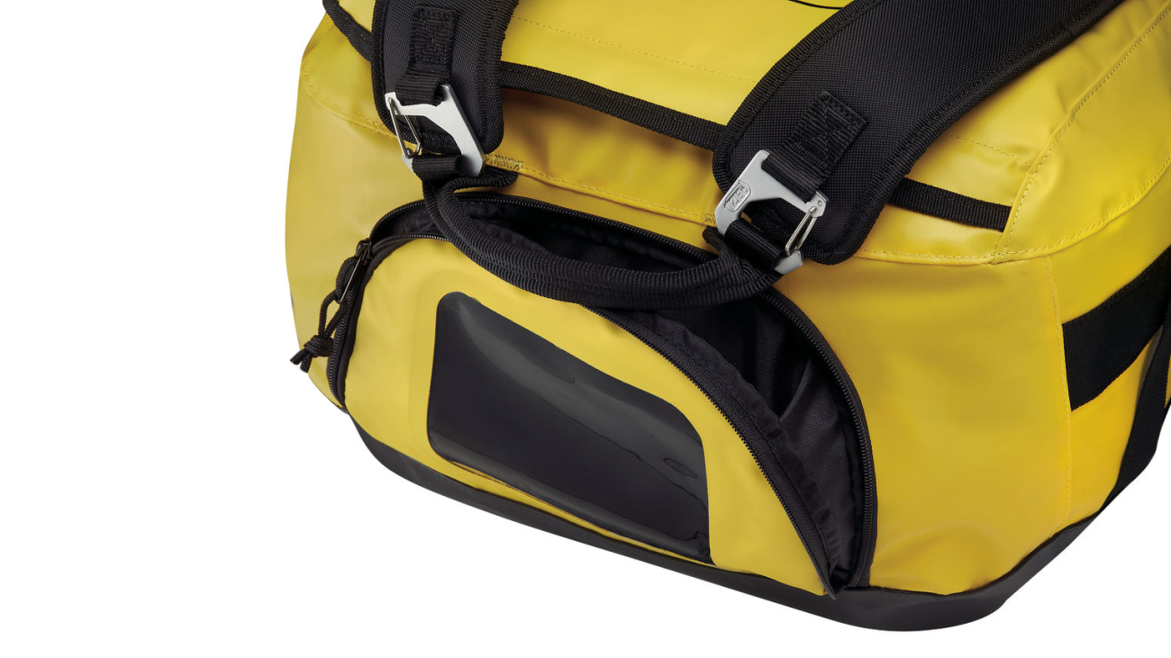 Petzl Duffel 65 Yellow, Showing End