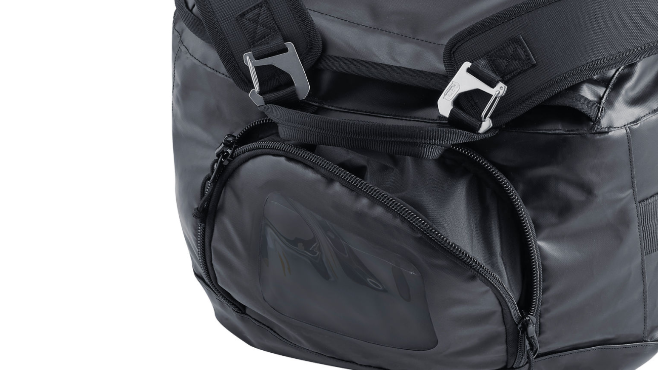 Petzl Duffel 85 Black, Showing End View