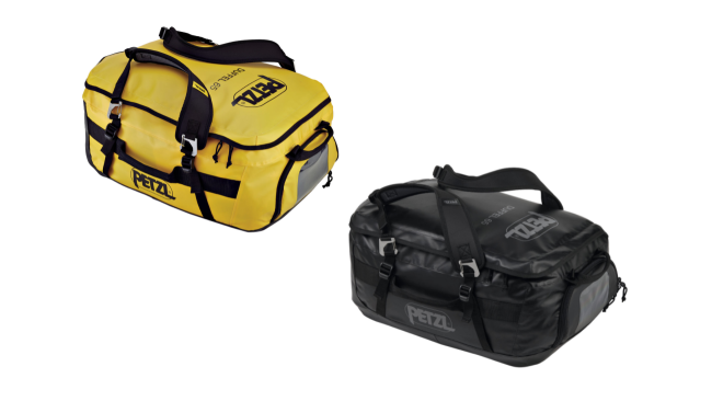 Petzl Duffel 65 Shown in Yellow and Black